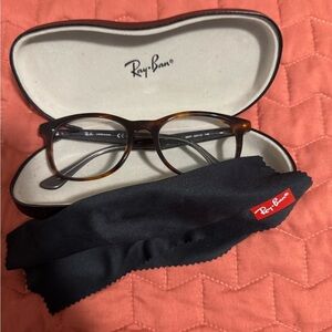 Ray-Ban Brown Frame Glasses with Case